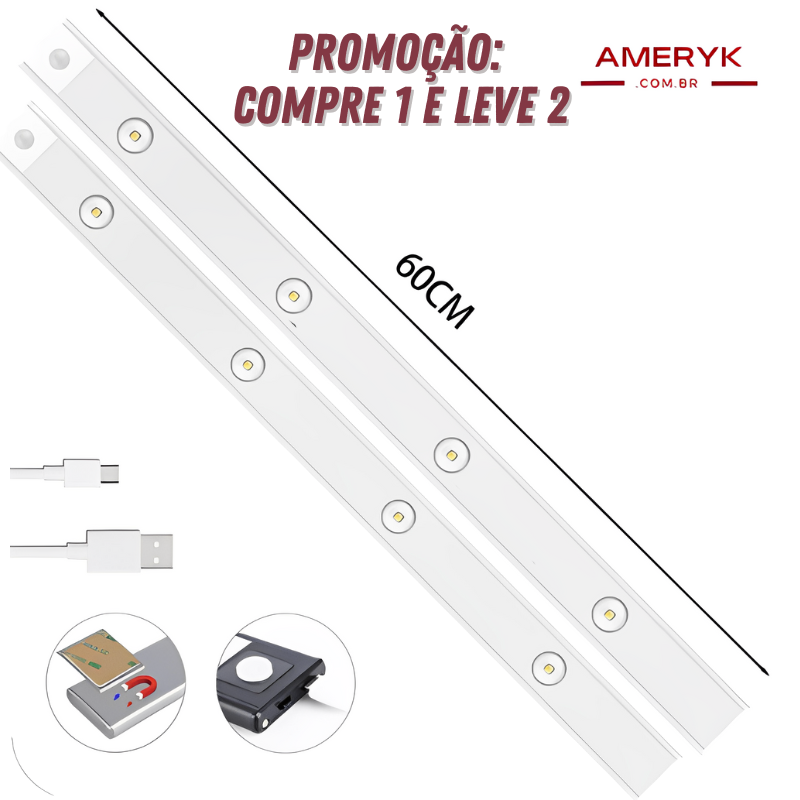 Compre 1 e Leve 2 - Luminária Slim Recarregável - AMERYK