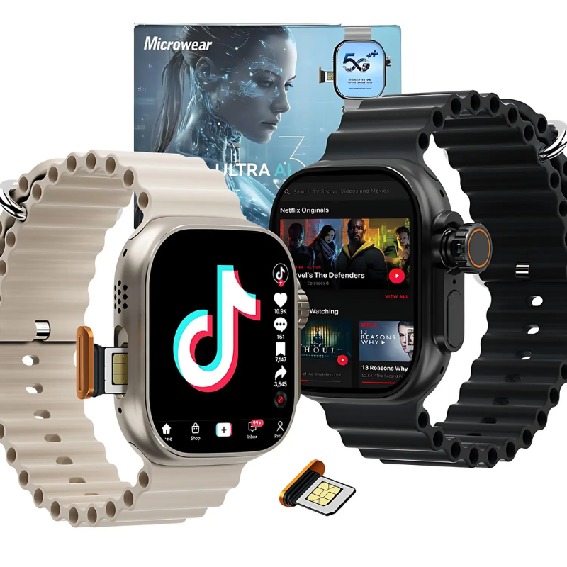 SmartWatch Inteligente - Entrada para Chip 5g - Sistema Android Nativo