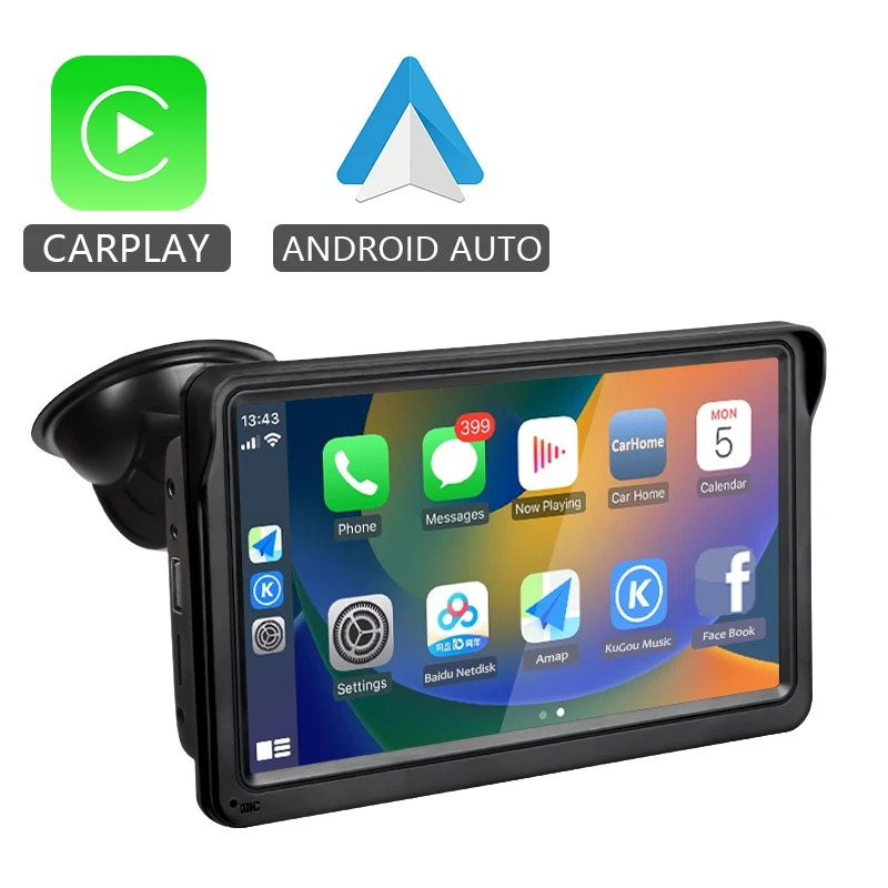 Multimidia Android Auto + CarPlay | Somente Hoje com Suporte de Brinde