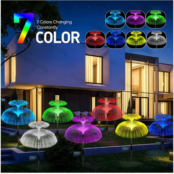 Kit 4 Peças Luz Solar  de Jardim Gramado Ambiente Decorativo Ao Ar Livre