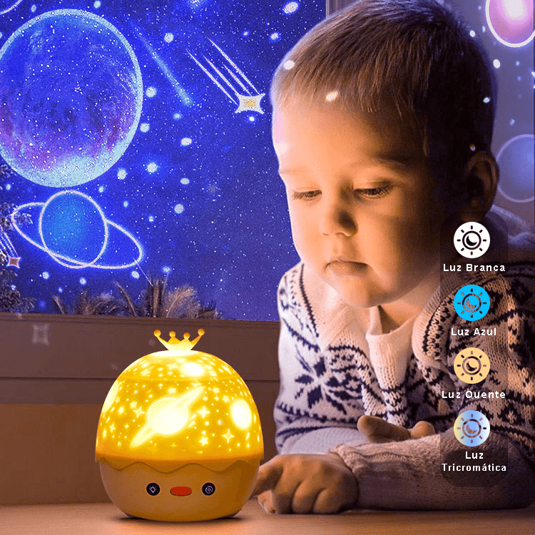 Projetor de Galáxia Céu Estrelado Infantil - Bluetooth - AMERYK