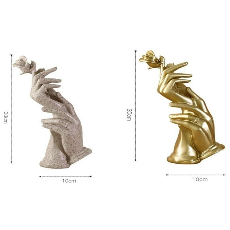 Escultura de Rosa para Decoração de Casa - AMERYK