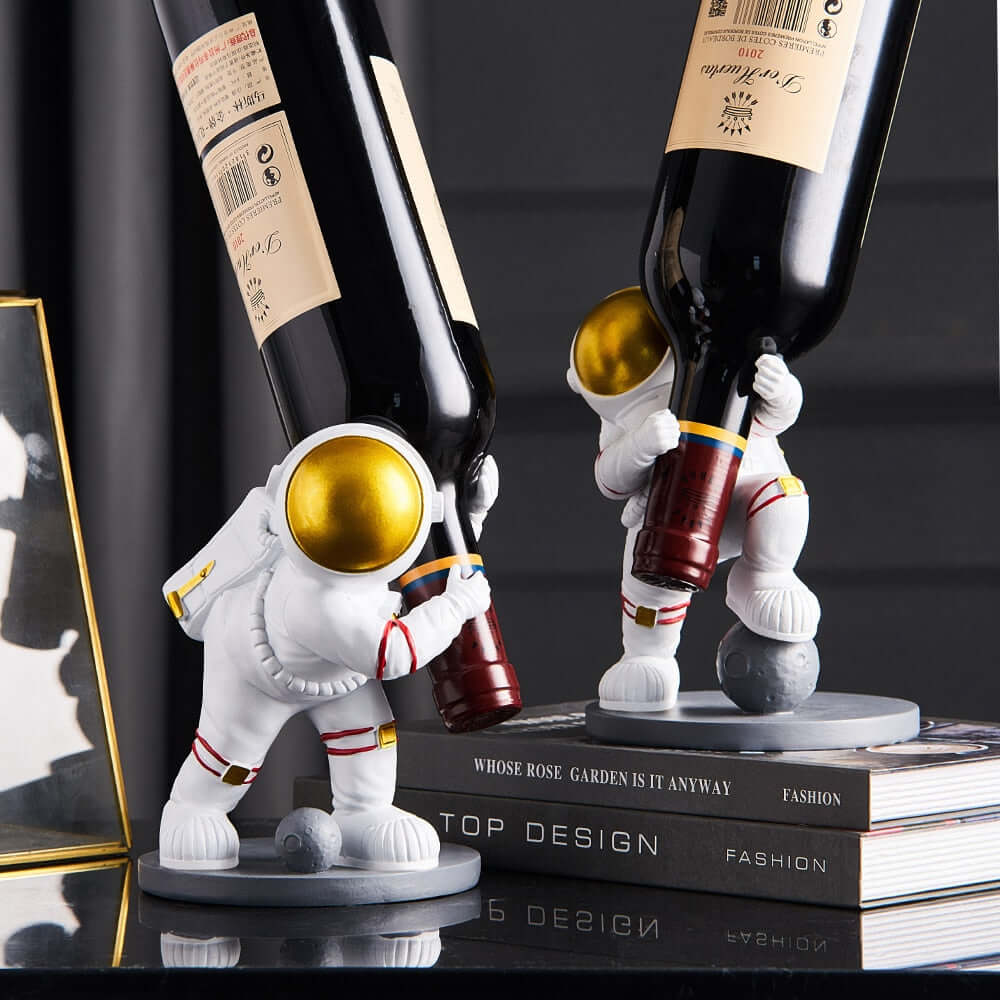 Suporte para Vinho Porta Garrafa de Vinho Decoração de Astronauta - AMERYK