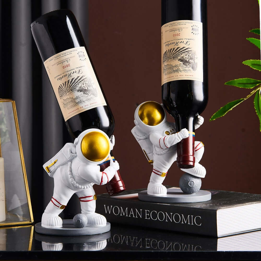 Suporte para Vinho Porta Garrafa de Vinho Decoração de Astronauta - AMERYK