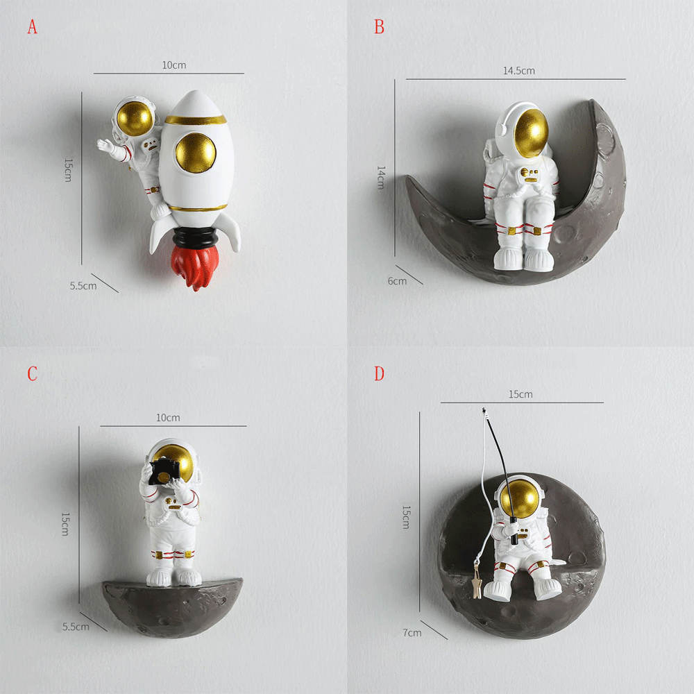 Ornamento de Astronauta Nórdico para Parede - AMERYK