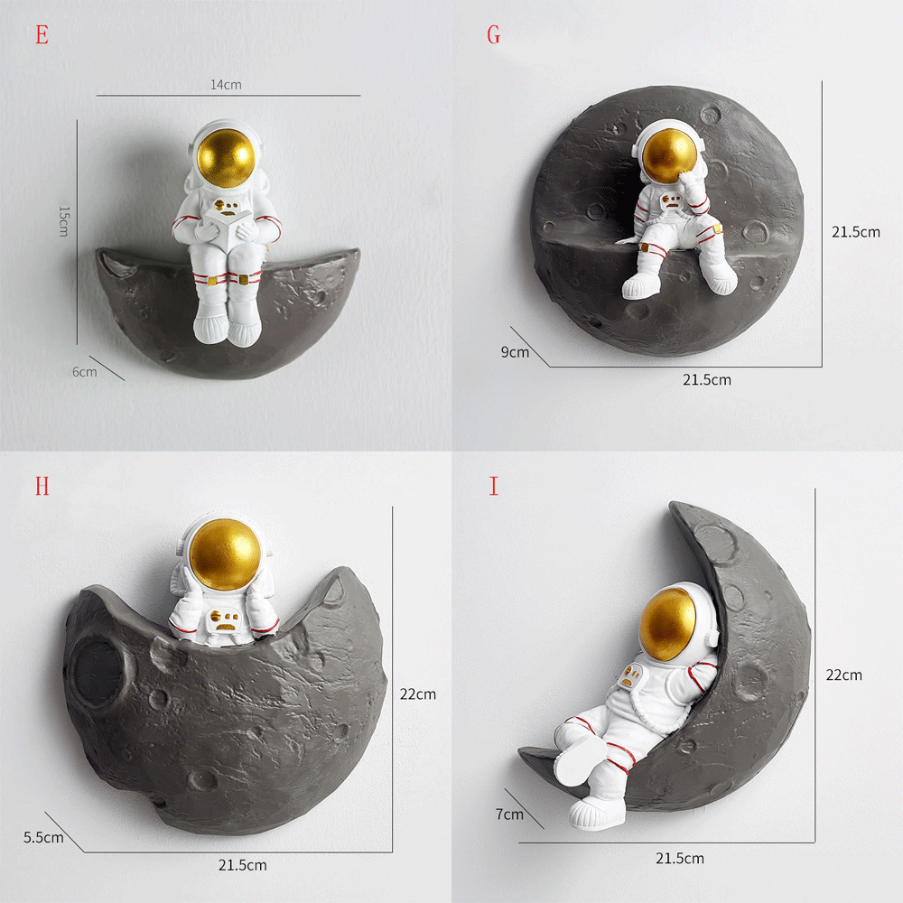 Ornamento de Astronauta Nórdico para Parede - AMERYK