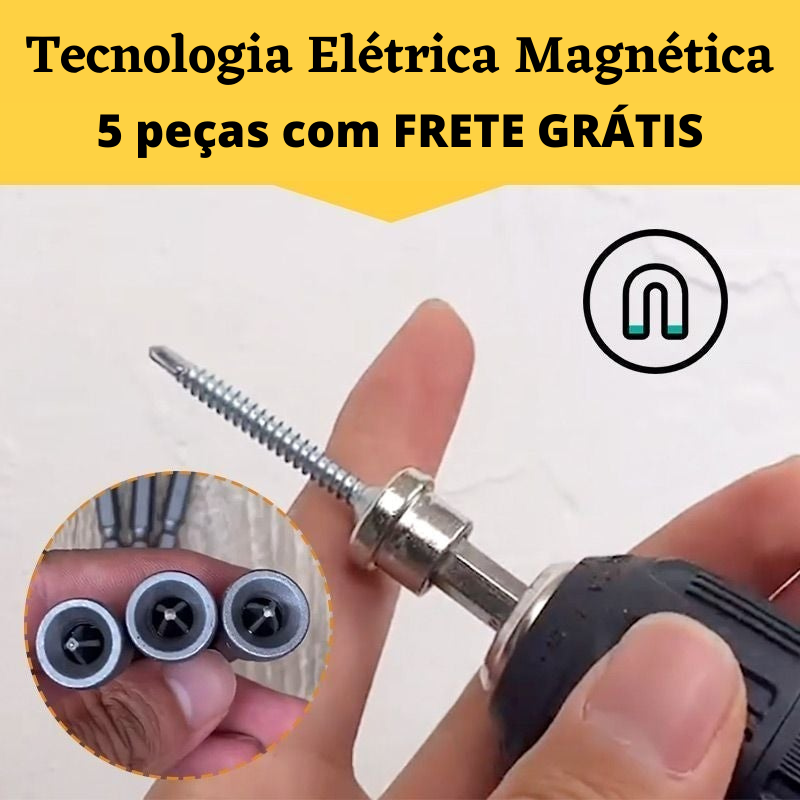 Kit 5 Ponteiras Magnéticas para Parafusadeira® - AMERYK