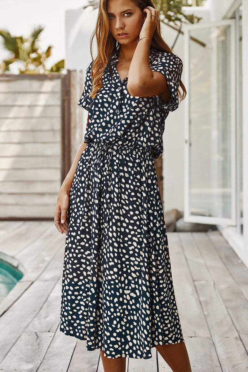 Vestido Polka Dot Midi - AMERYK