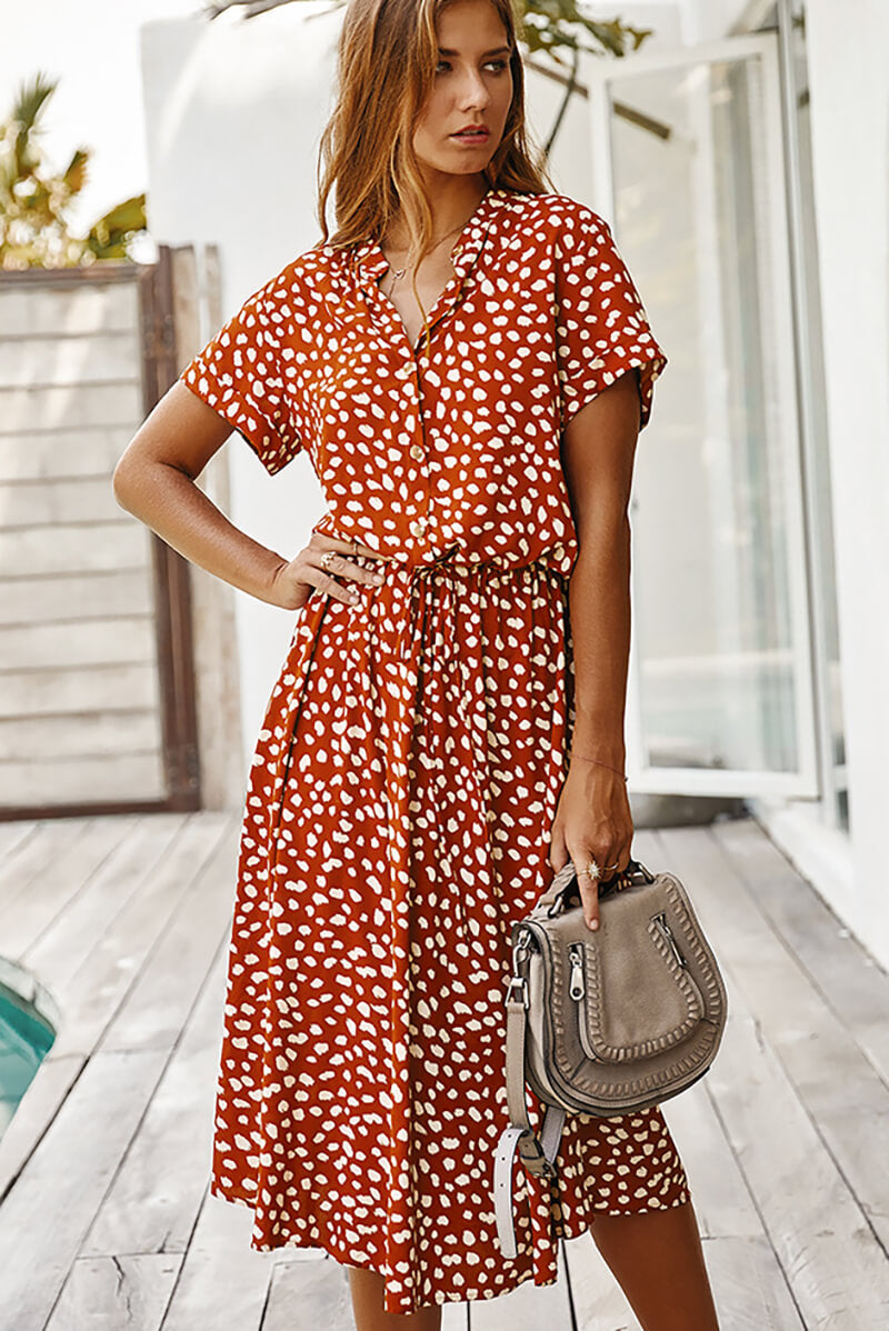 Vestido Polka Dot Midi - AMERYK